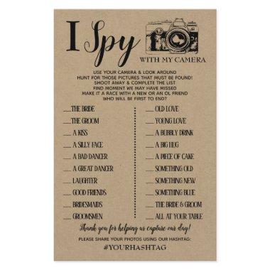 I Spy wedding reception game english spanish game