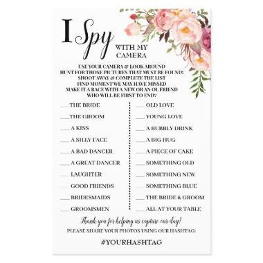 I Spy Wedding Reception Pink Flowers Game  Flyer