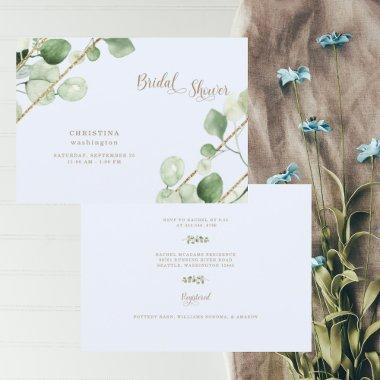 Ice Blue Eucalyptus Gold Text