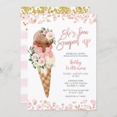 Ice Cream Bridal Shower Invitations
