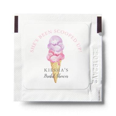 Ice Cream  Pink Waffle Cone Hand Sanitizer Packet