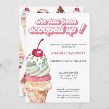 Ice Cream Bridal Shower scooped up Invitations