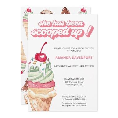 Ice Cream  scooped up