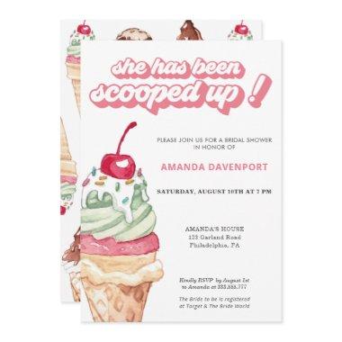 Ice Cream Bridal Shower scooped up Invitations