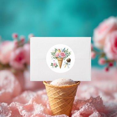 Ice Cream Cone  Envelope Seal