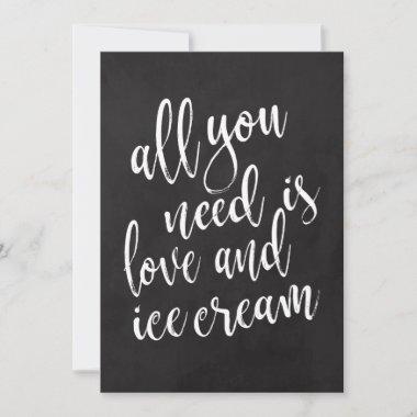 Ice cream creation affordable chalkboard sign