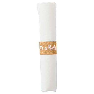 Ice Cream Party Waffle Cone Napkin Bands