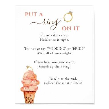 Ice cream Put a ring on it  Game Poster