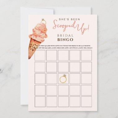 Ice Cream Scooped up Bridal Bingo game Invitations