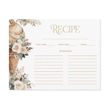Ice Cream Scooped Up Floral Recipe  Enclosure