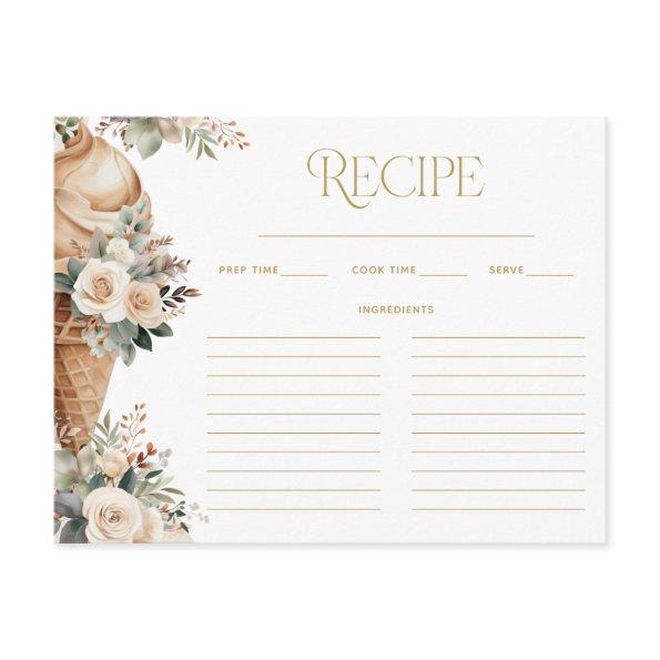 Ice Cream Scooped Up Floral Recipe  Enclosure