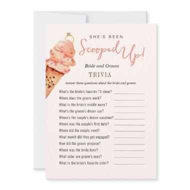 Ice Cream Scooped up Trivia Shower games Invitations