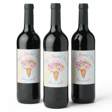 Ice cream shower,  Bottle label