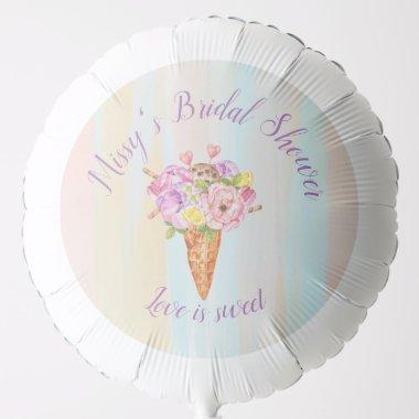 Ice cream shower,  paper balloon