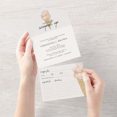 Ice Cream Watercolor Fun Casual  All In One