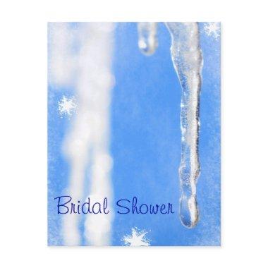 Icicles Custom Bridal Shower Invitations