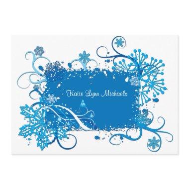 Icy Blue Bridal Shower Invitations