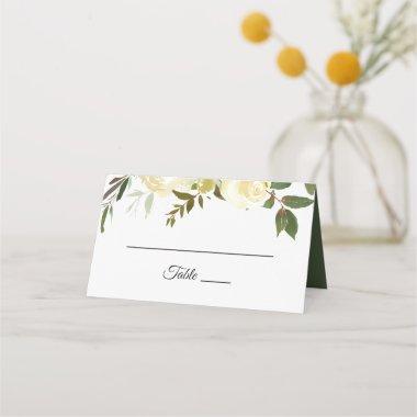 Illustrated Watercolor Floral Wedding Place