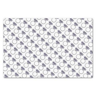 I'm Engaged! Diamond Ring Shower Party Tissue Paper
