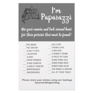 I'm paparazzi Game  Owls Love Wedding Flyer