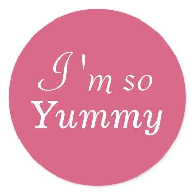 I'm so Yummy Sticker - pink
