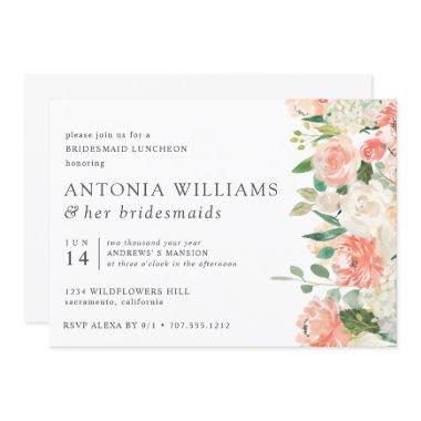 IN Bloom Floral Peach Pink Bridesmaid Luncheon I