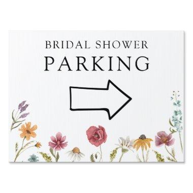 In Bloom Wildflower Bridal Shower Parking Sign