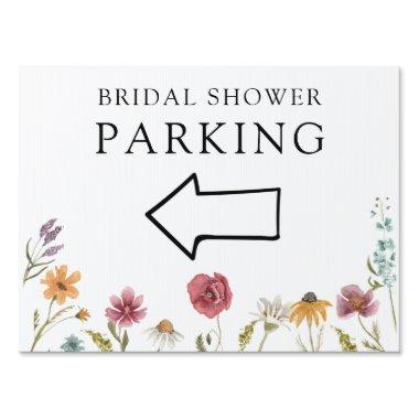 In Bloom Wildflower Bridal Shower Parking Sign