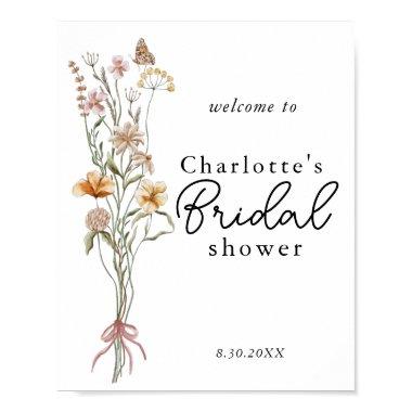 In Bloom Wildflower Bridal Shower Welcome Sign