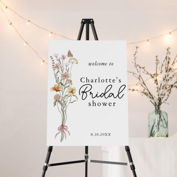 In Bloom Wildflower Bridal Shower Welcome Sign