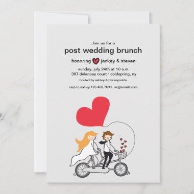 In Love Post Wedding Brunch Custom Invitations