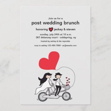 In Love Post Wedding Brunch Invitations