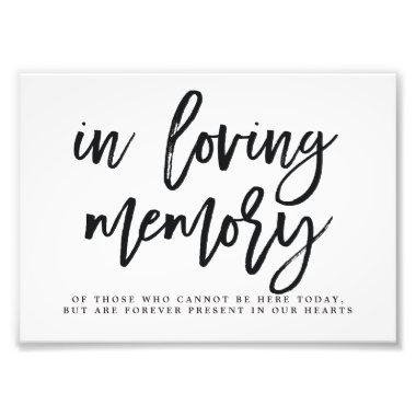 In Loving Memory Sign Choose Your Size Brushed