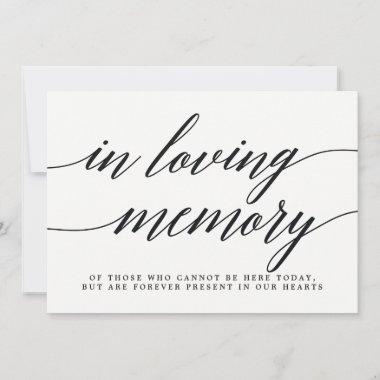 In Loving Memory Sign - Modern Script