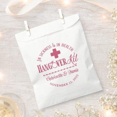 In Sickness & Health Funny Wedding Hangover Kit Favor Bag