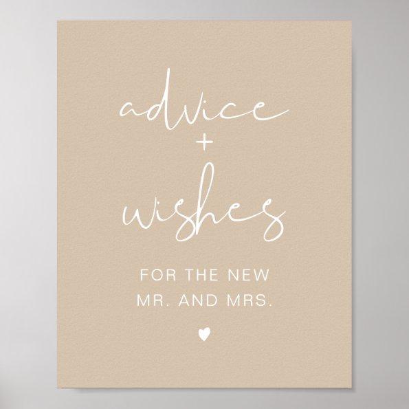 INDIE Bohemian Beige Advice & Wishes Sign