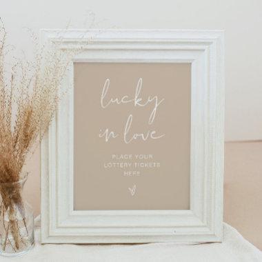 INDIE Bohemian Earth Toned Lucky in Love Sign