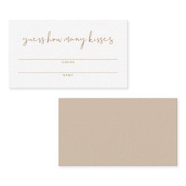 INDIE Boho How Many Kisses Bridal Shower Invitations