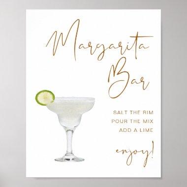 INDIE Boho Minimalist Margarita Bar Sign