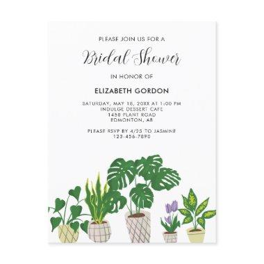 Indoor Potted Plants Bridal Shower Greenery PostInvitations