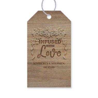 Infused With Love Rustic Wedding Gift Tags