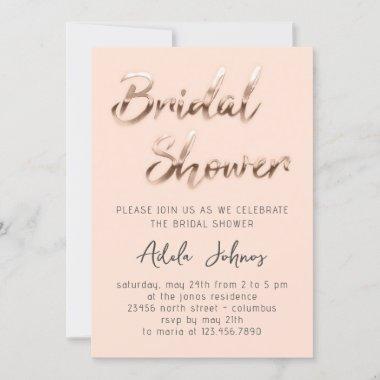 Instant Download Bridal Shower Party Script Rose Invitations