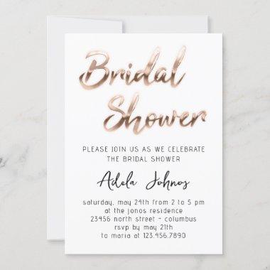 Instant Download Bridal Shower Script White Rose Invitations