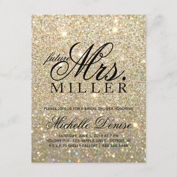 Invite -Gold Glitter Fab future Mrs. BridalShower3