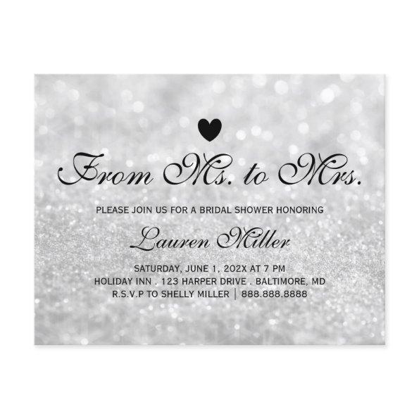 Invite - Lit Silver Glit Fab Ms.Mrs.