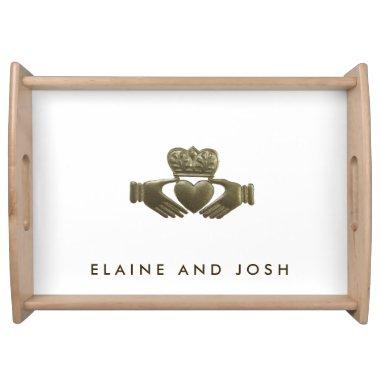 Irish Claddagh = friendship, loyalty and love. Serving Tray