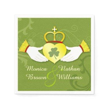 Irish Claddagh Heart Celtic Wedding Napkins
