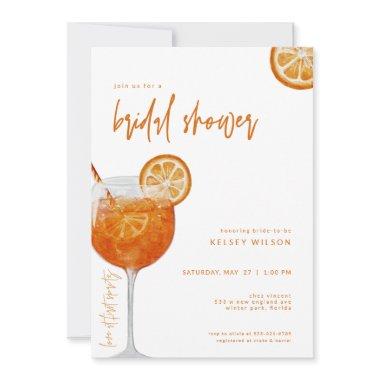 Italian Aperol Spritz Bridal Shower Invitations