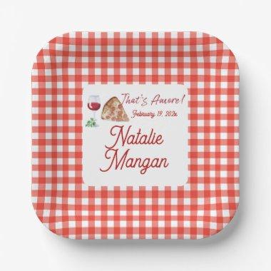 Italian Style Amore 2  Paper Plates