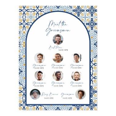 Italian Tile Groomsmen Introduction Poster